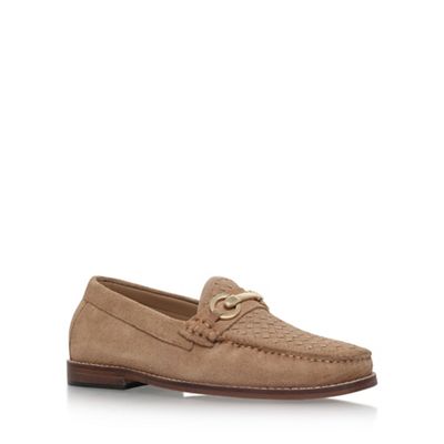 Brown 'Kent' flat slip on loafers